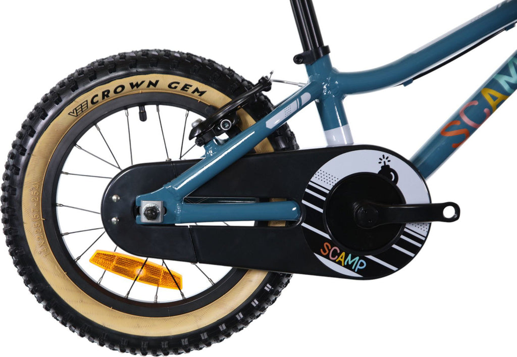 VTT Enfant Scamp SmallFox Single Speed 14'' Bleu Pétrole