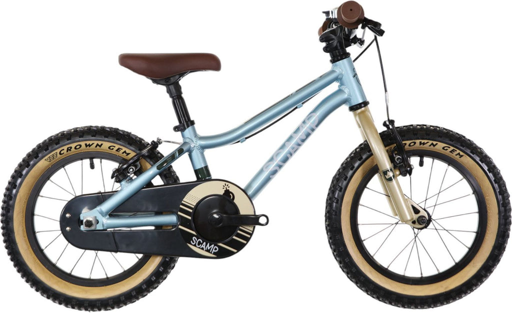 VTT Enfant Scamp SmallFox Single Speed 14'' Bleu Ciel Or