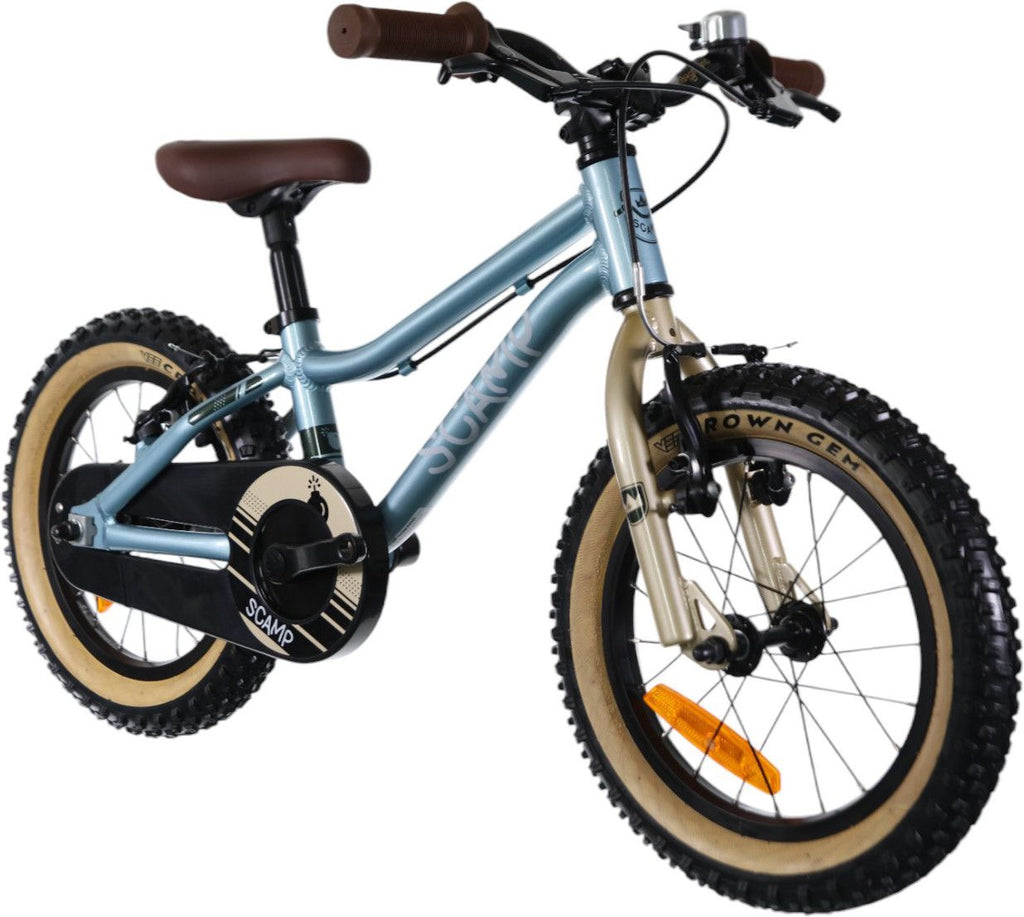 VTT Enfant Scamp SmallFox Single Speed 14'' Bleu Ciel Or