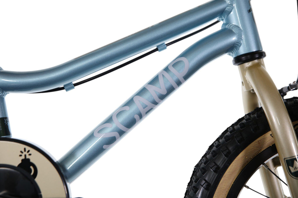 VTT Enfant Scamp SmallFox Single Speed 14'' Bleu Ciel Or