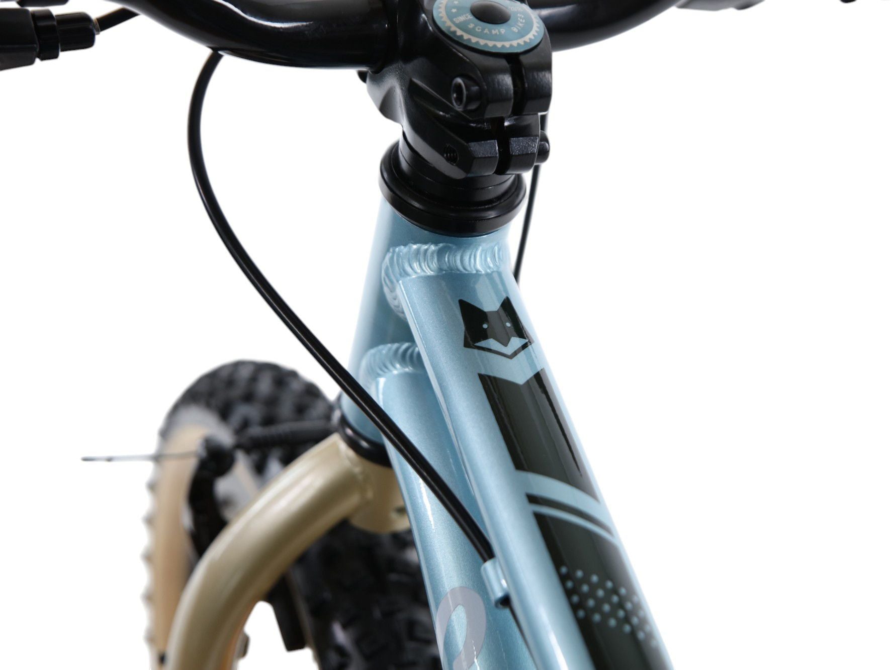 VTT Enfant Scamp SmallFox Single Speed 14'' Bleu Ciel Or