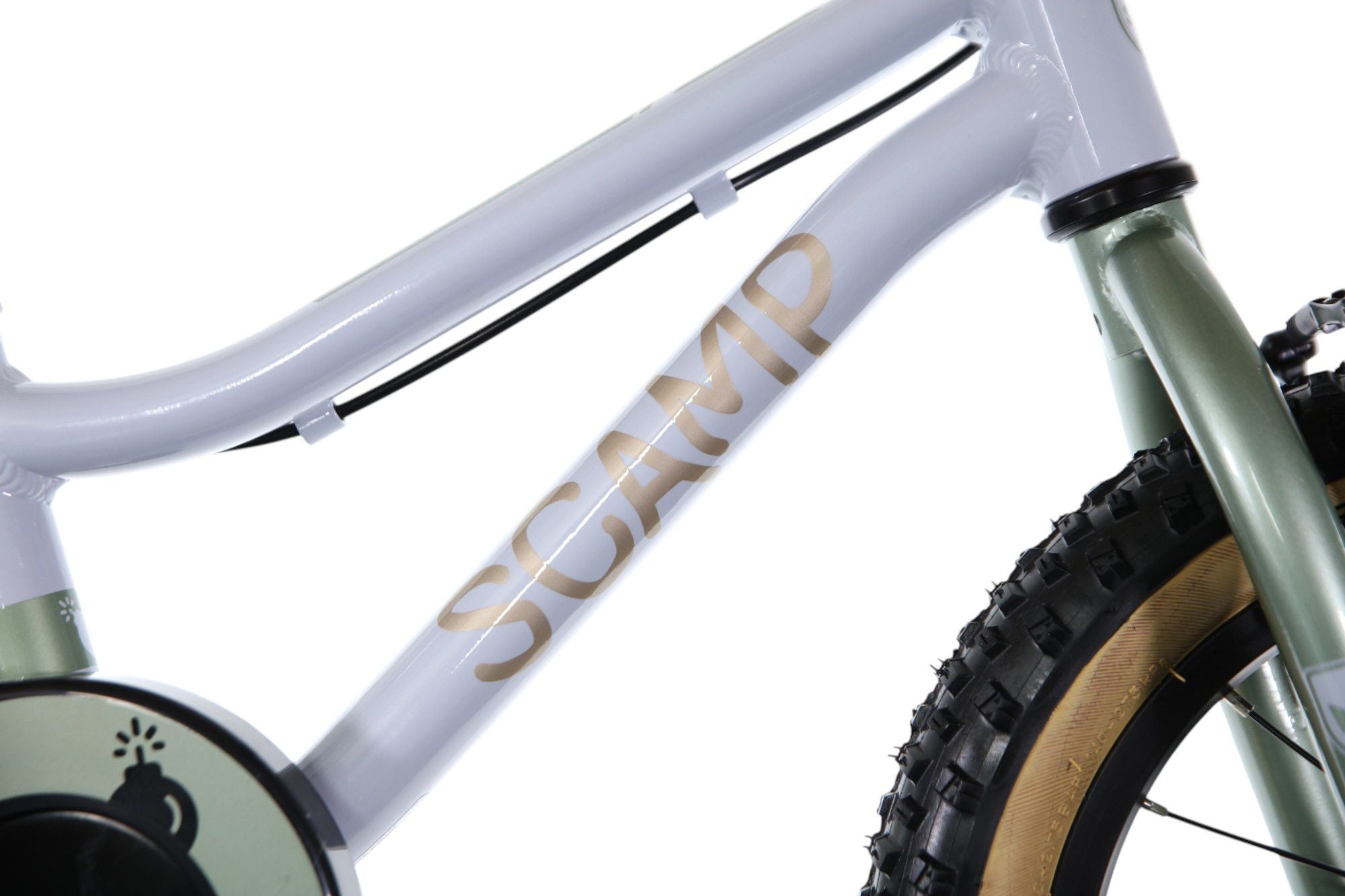 VTT Enfant Scamp SmallFox Single Speed 14'' Beige Vert Kaki