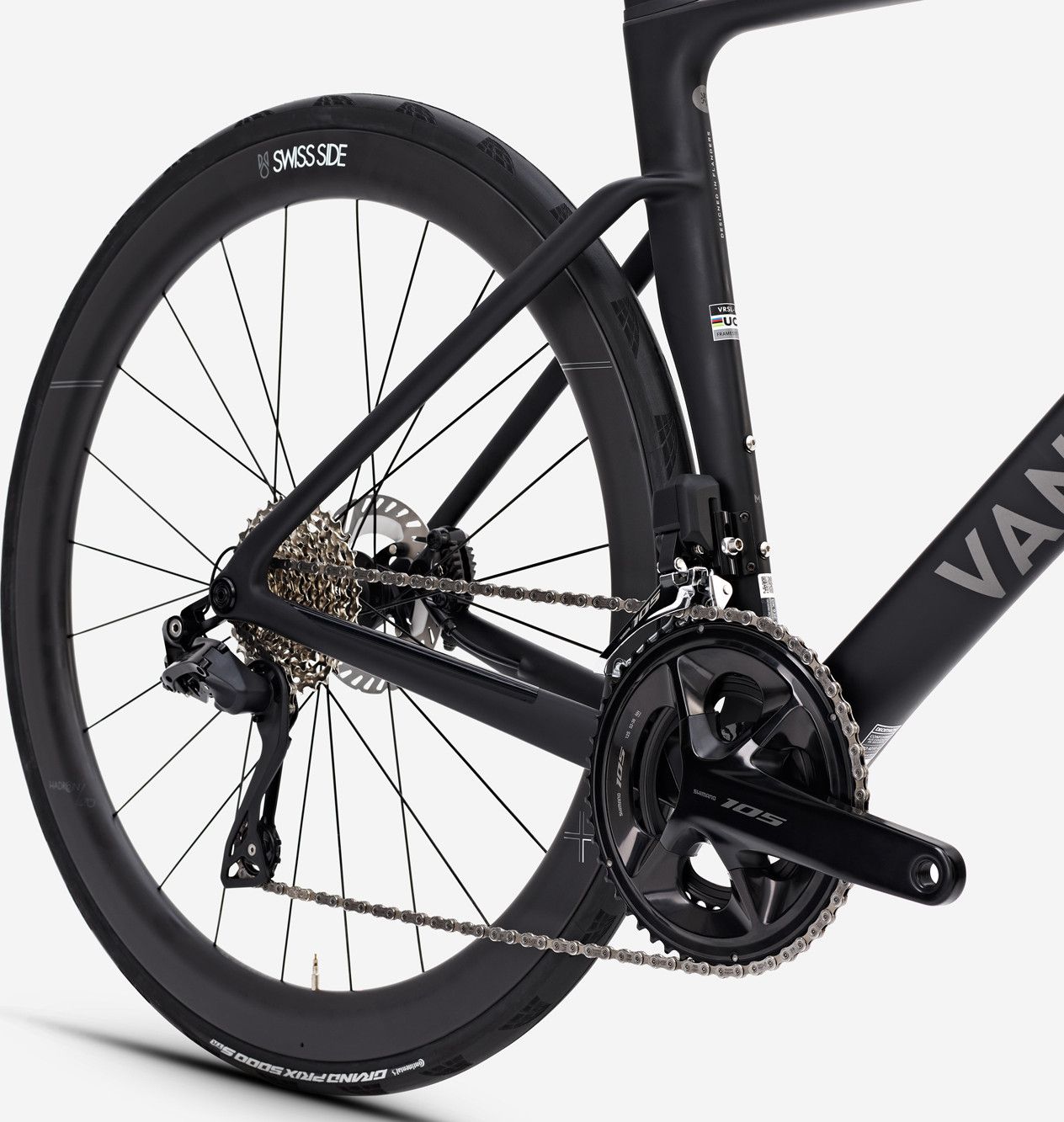 Vélo de Route Van Rysel RCR Shimano 105 Di2 12V 700 mm Noir