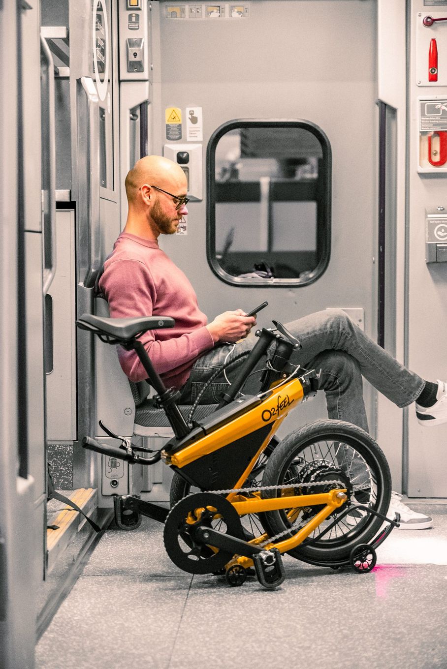 Vélo Pliant Électrique O2Feel Jim 6.1 269 Wh 16'' Vert