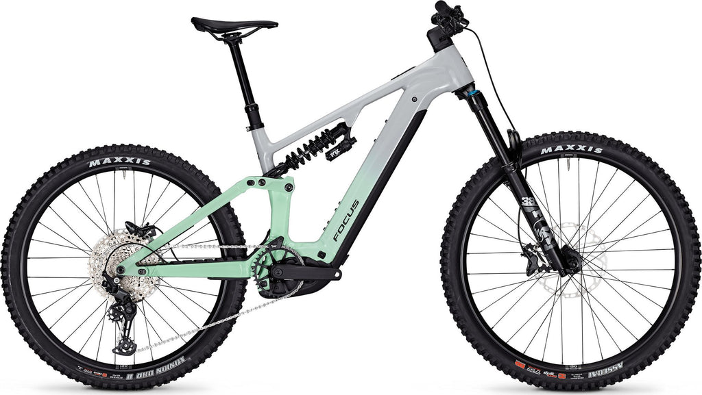 VTT Électrique Tout-Suspendu Focus SAM² 6.8 12V 600Wh Bosch 120 Nm MX (29/27.5'') Gris/Vert 2025