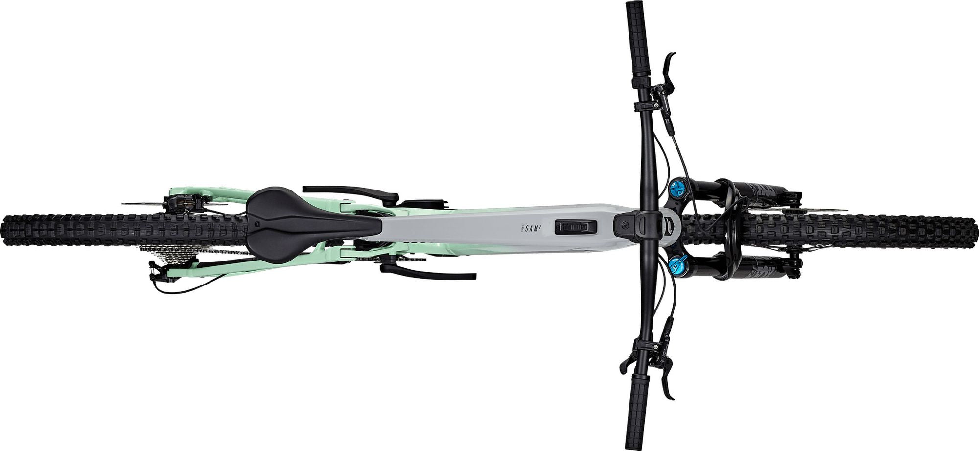 VTT Électrique Tout-Suspendu Focus SAM² 6.8 12V 600Wh Bosch 120 Nm MX (29/27.5'') Gris/Vert 2025