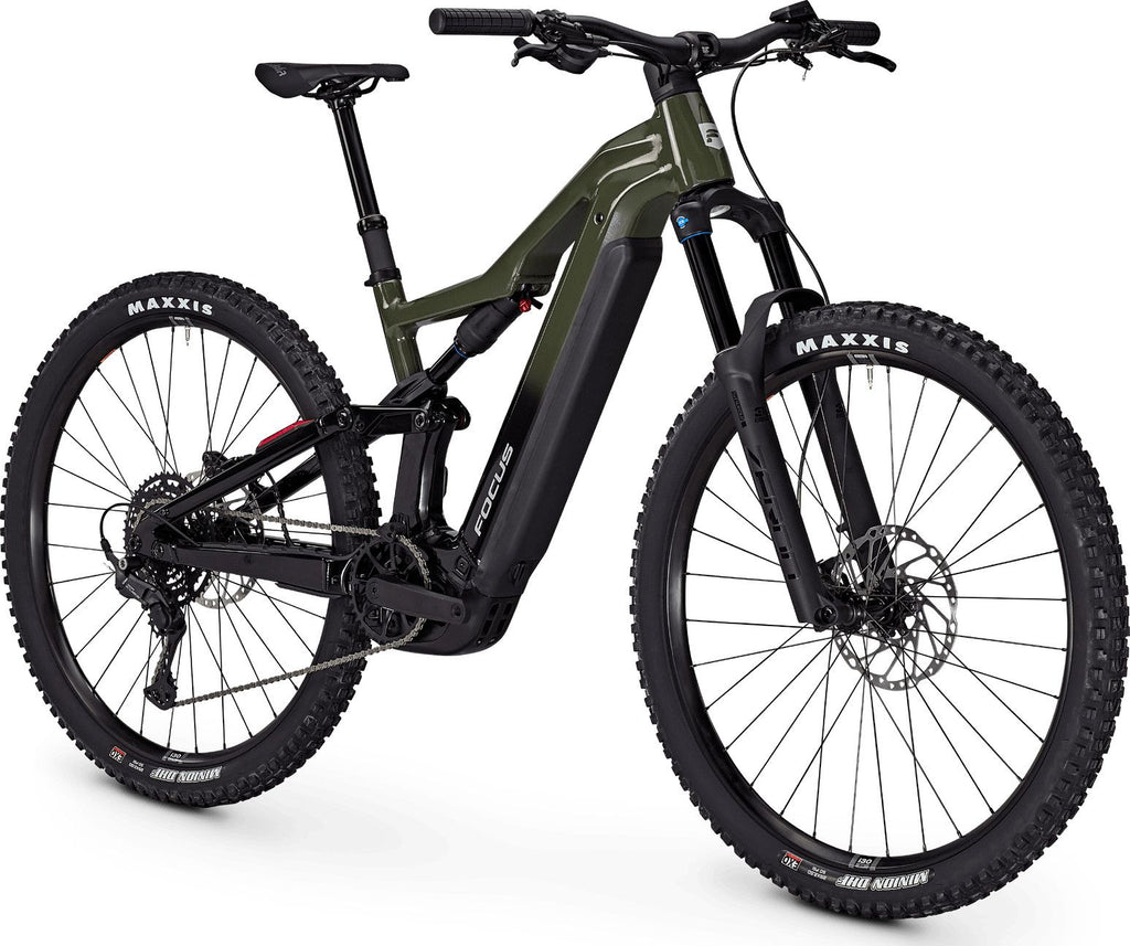 VTT Électrique Tout-Suspendu Focus Thron² 6.7 Shimano 10V 800Wh Bosch 120 Nm 29'' Vert/Noir 2025