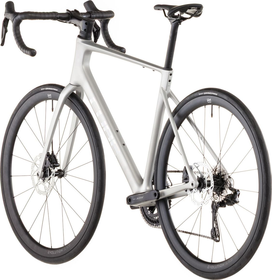 Vélo de Route Cube Attain C:62 SLX Shimano 105 Di2 12V 700 mm Gris Sleek 2026