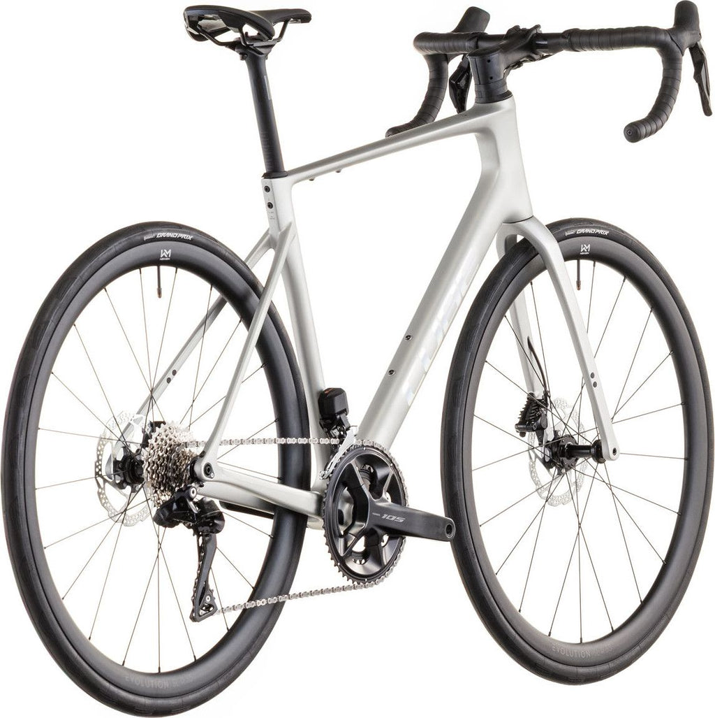 Vélo de Route Cube Attain C:62 SLX Shimano 105 Di2 12V 700 mm Gris Sleek 2026