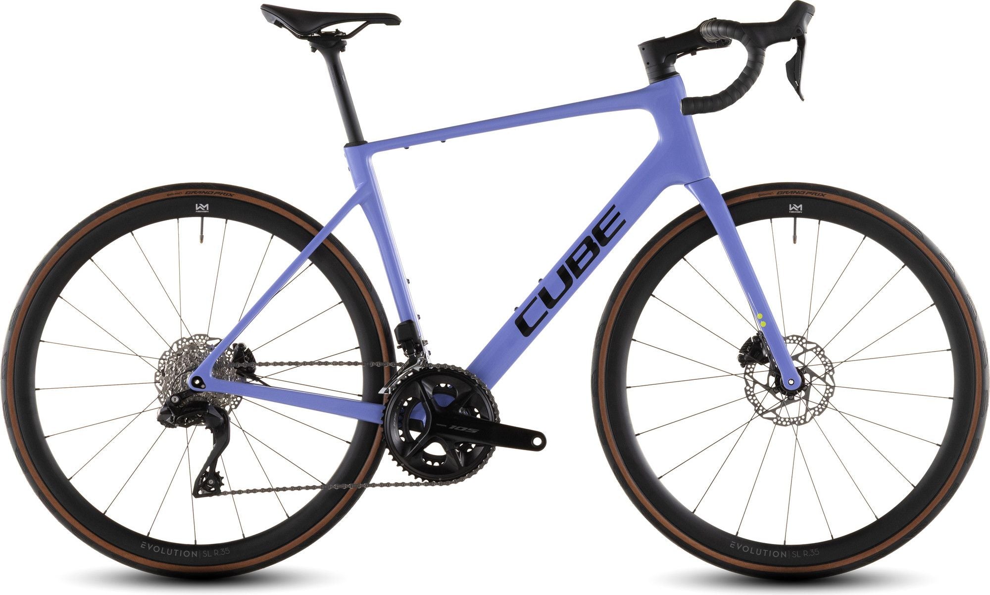 Vélo de Route Cube Attain C:62 SLX Shimano 105 Di2 12V 700 mm Gris Sleek 2026