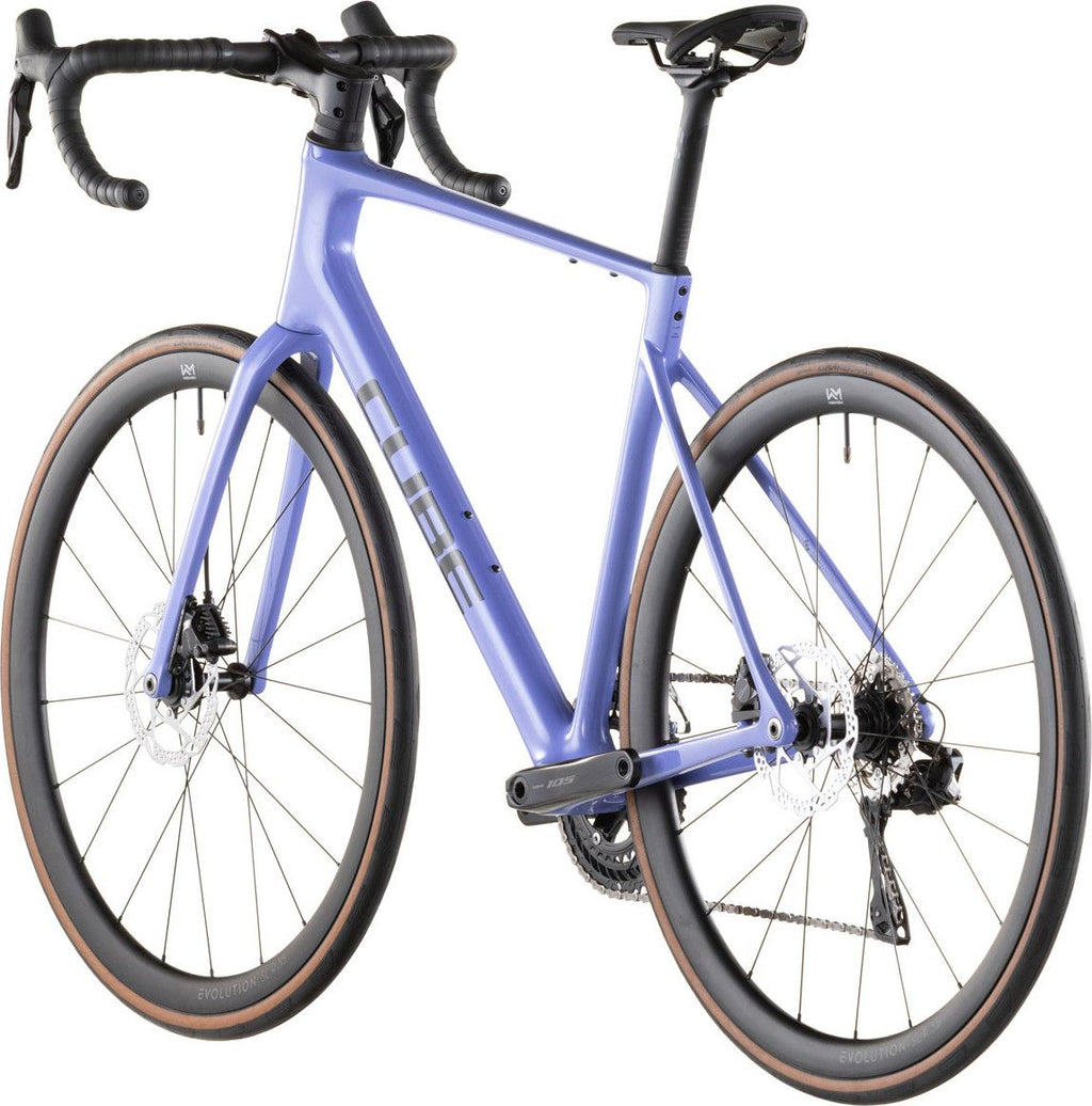 Vélo de Route Cube Attain C:62 SLX Shimano 105 Di2 12V 700 mm Violet Lucid Lilac 2026