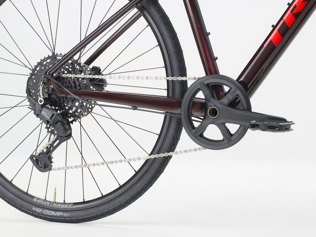 Vélo Fitness Trek FX 3 Stepover Shimano Cues 10V 700 mm Rouge Gén. 4