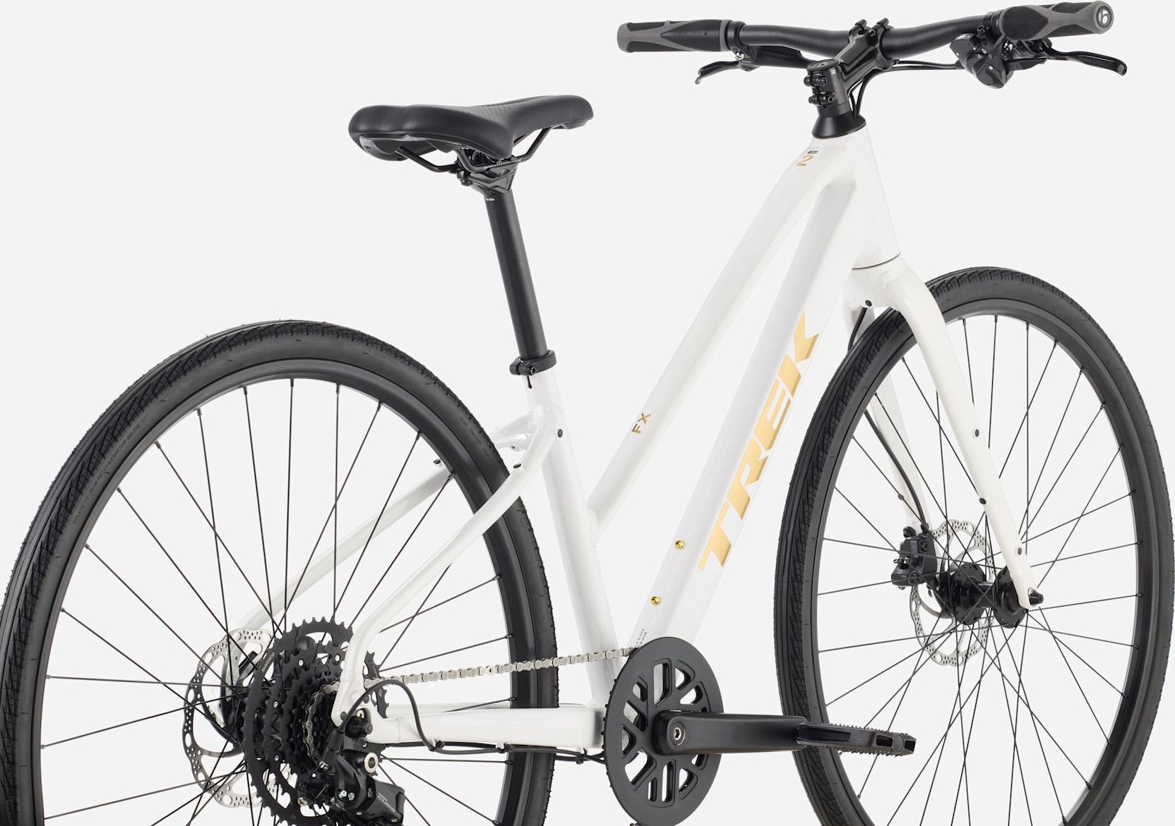 Vélo Fitness Trek FX2 Midstep Shimano Cues 9V 700 mm Blanc Gén. 4