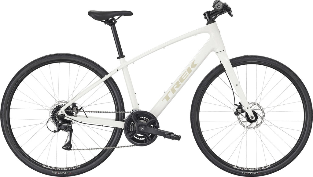 Vélo Fitness Trek FX 1 Stepover Shimano Acera 8V 700 mm Blanc Gén. 4
