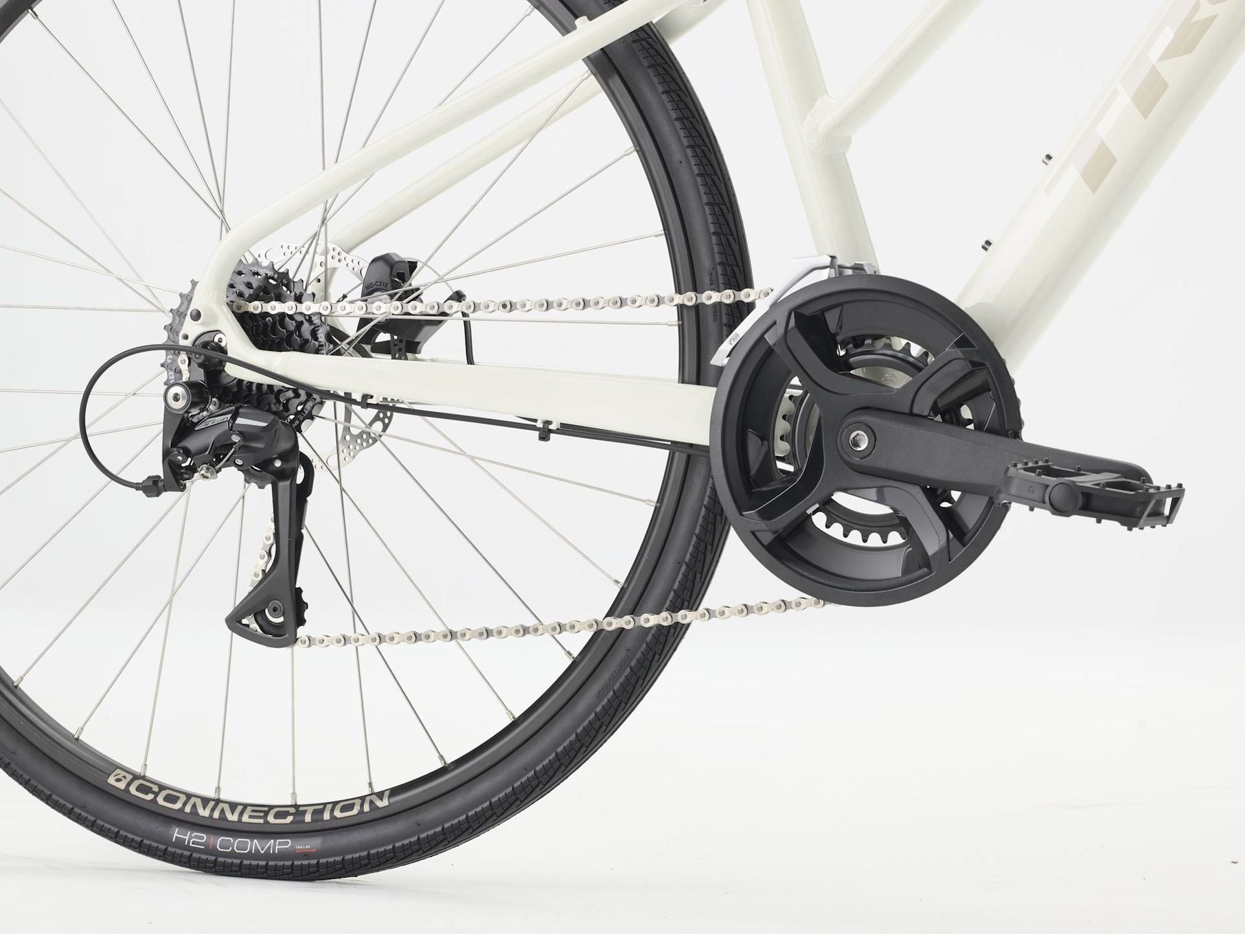 Vélo Fitness Trek FX 1 Midstep Shimano Acera 8V 700 mm Blanc Gén. 4