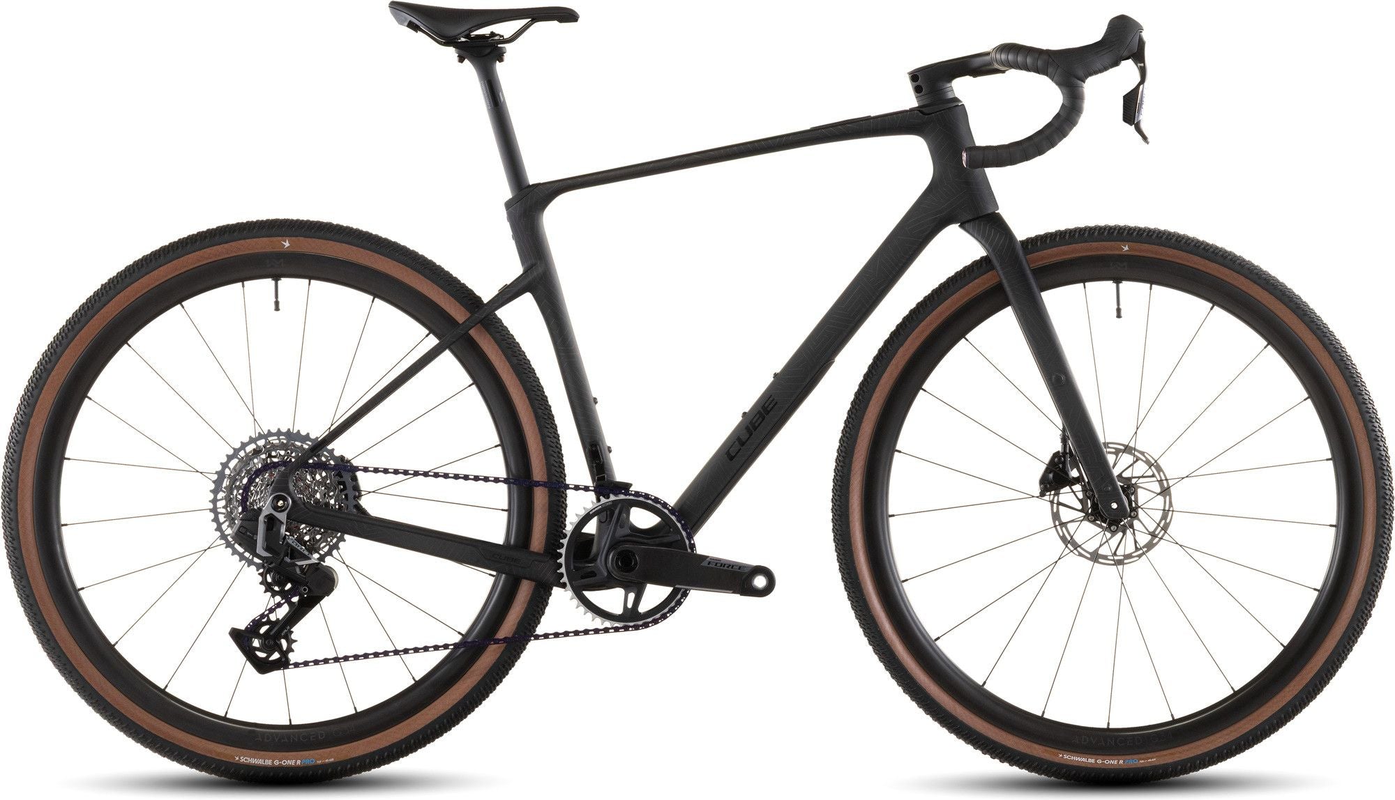 Vélo de Gravel Cube Nuroad C:62 EXC Sram Force XPLR AXS 13V 700 mm Gris Carbon Noir Crisscross 2026