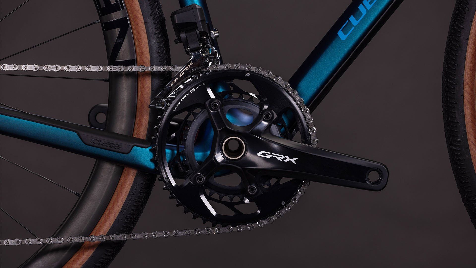 Vélo de Gravel Cube Nuroad C:62 Race Shimano GRX Di2 12V 700 mm Bleu Nebula 2026