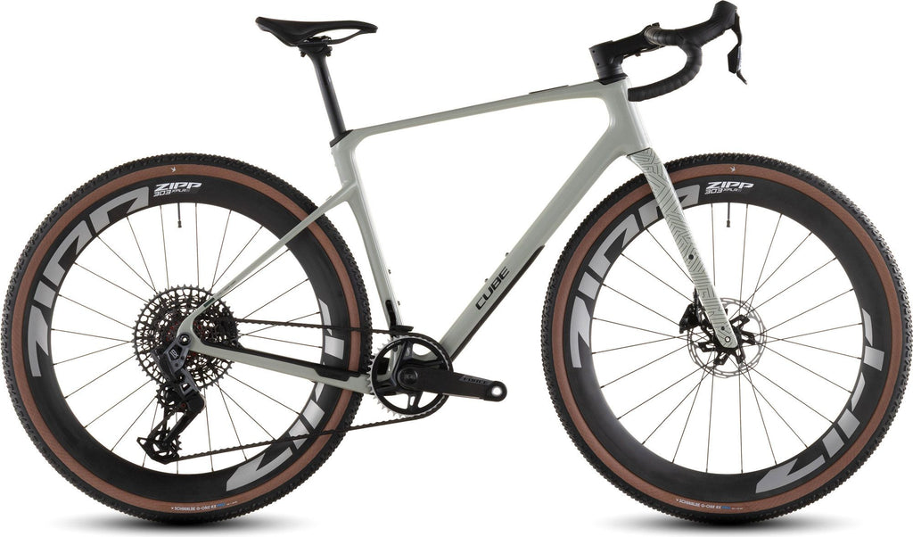 Vélo de Gravel Cube Nuroad C:62 SLX Sram Force XPLR AXS/GX Eagle AXS 12V 700 mm Vert Beige Reed 2026
