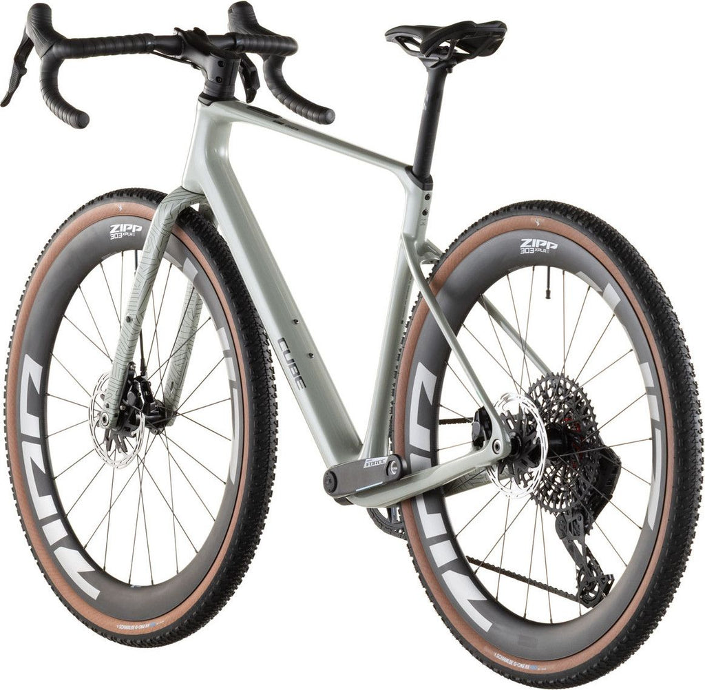 Vélo de Gravel Cube Nuroad C:62 SLX Sram Force XPLR AXS/GX Eagle AXS 12V 700 mm Vert Beige Reed 2026