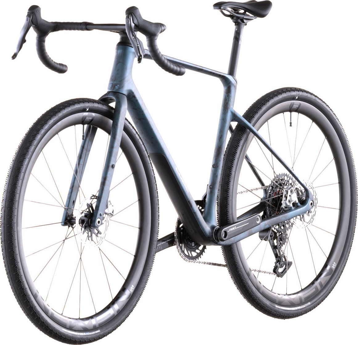 Vélo de Gravel Cube Nuroad C:62 SLT Sram Red XPLR AXS 13V 700 mm Vert Royal Fume 2026