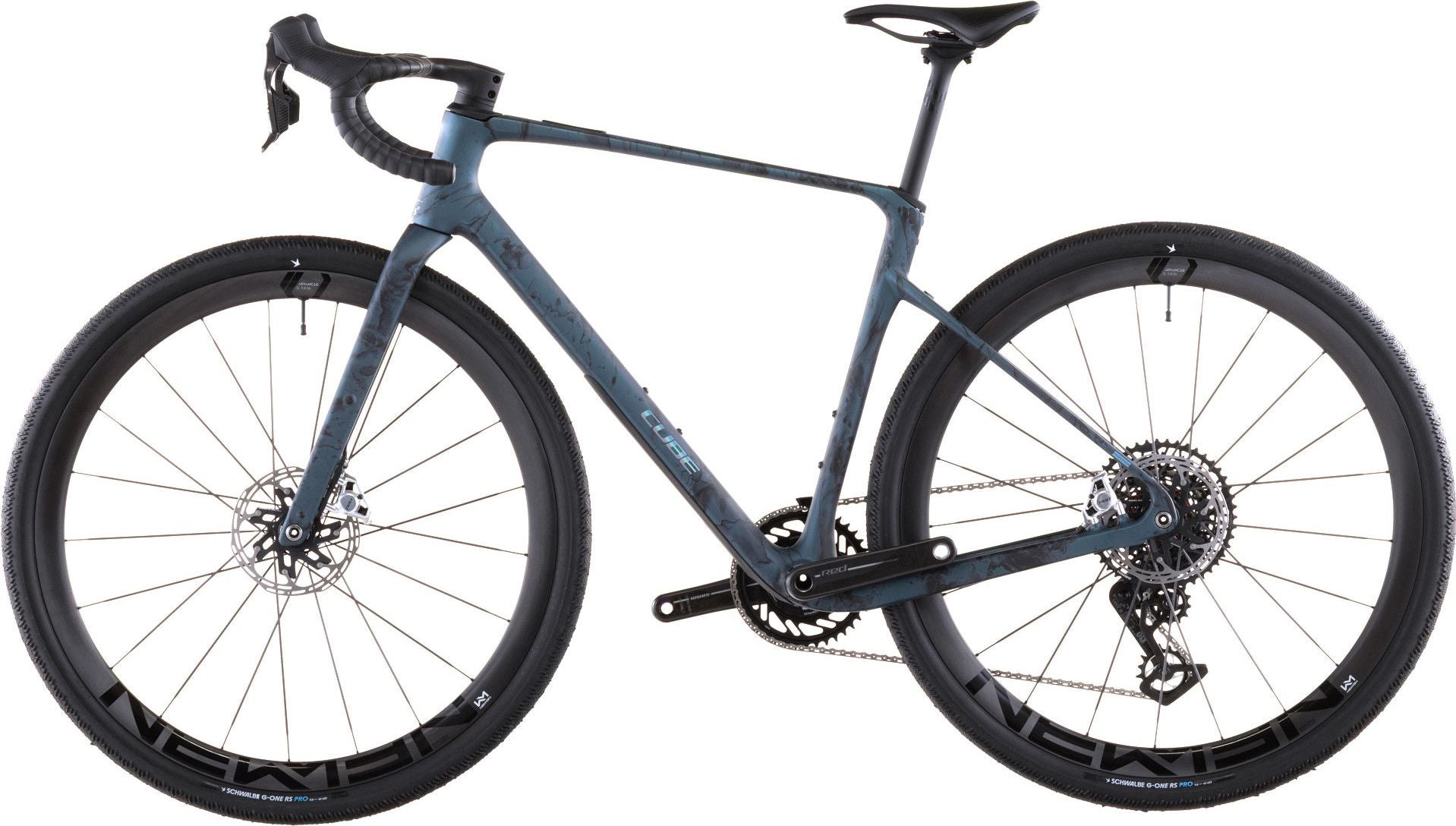 Vélo de Gravel Cube Nuroad C:62 SLT Sram Red XPLR AXS 13V 700 mm Vert Royal Fume 2026