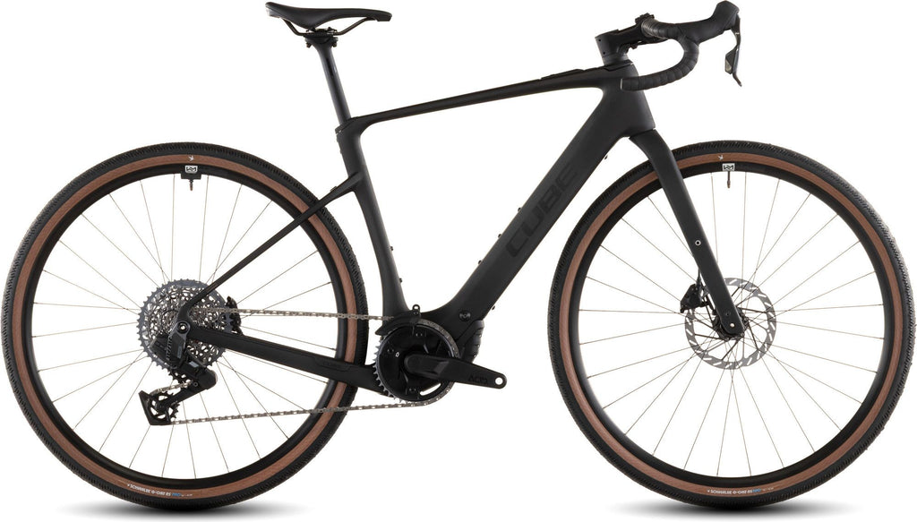Vélo de Gravel Électrique Cube Nuroad Hybrid C:62 EXC 400X Sram Rival XPLR AXS 13V 400 Wh 700 mm Noir Blackline 2026