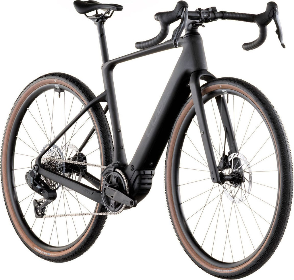 Vélo de Gravel Électrique Cube Nuroad Hybrid C:62 EXC 400X Sram Rival XPLR AXS 13V 400 Wh 700 mm Noir Blackline 2026