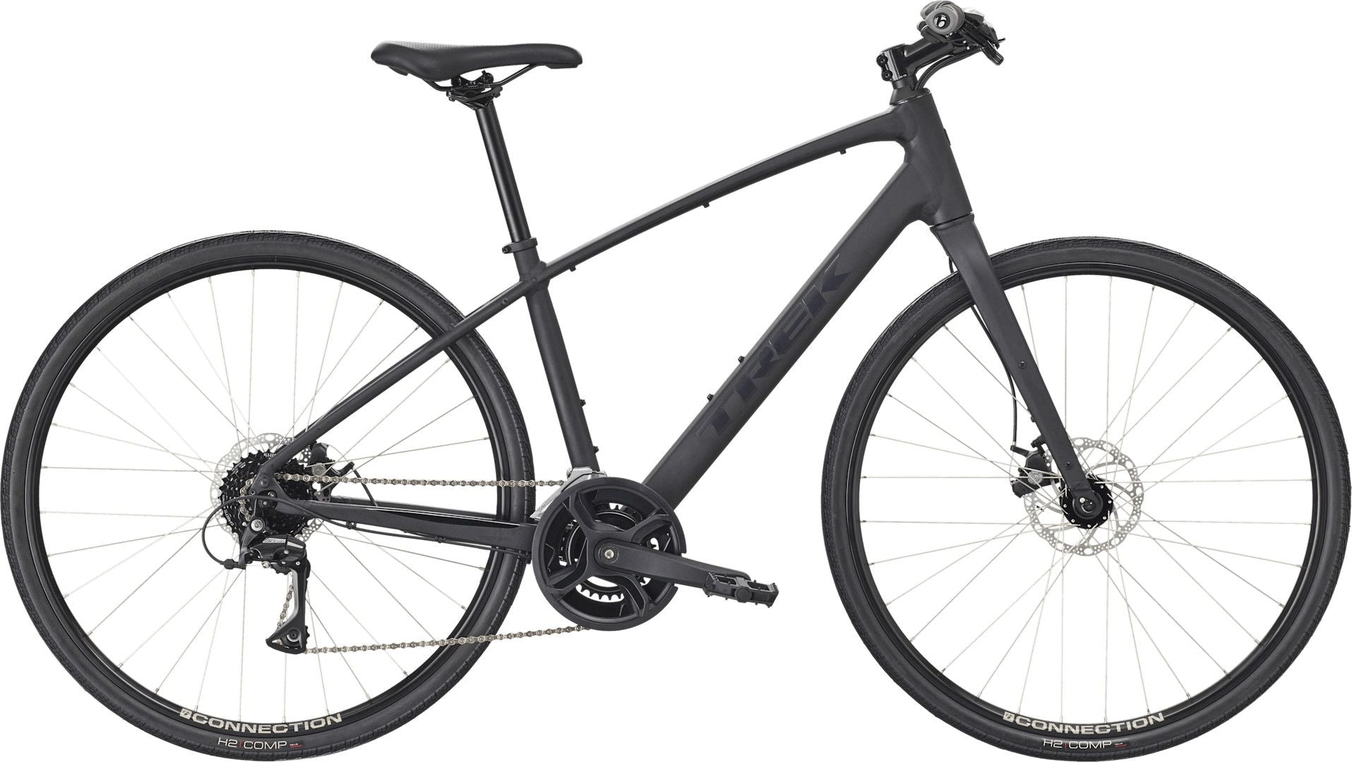 Vélo Fitness Trek FX 1 Stepover Shimano Acera 8V 700 mm Noir Gén. 4