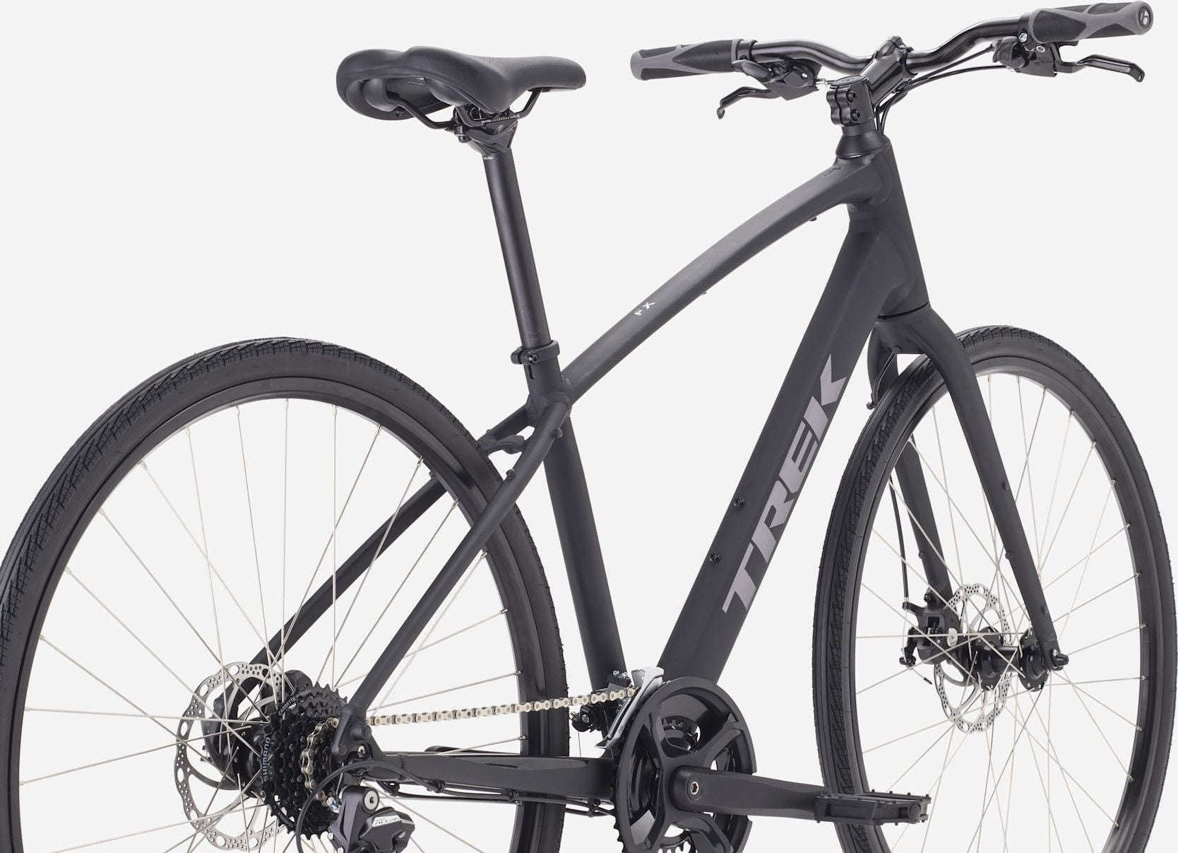 Vélo Fitness Trek FX 1 Stepover Shimano Acera 8V 700 mm Noir Gén. 4
