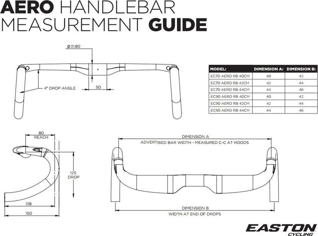 Cintre Easton EC70 Aero Carbon| Produit Reconditionné