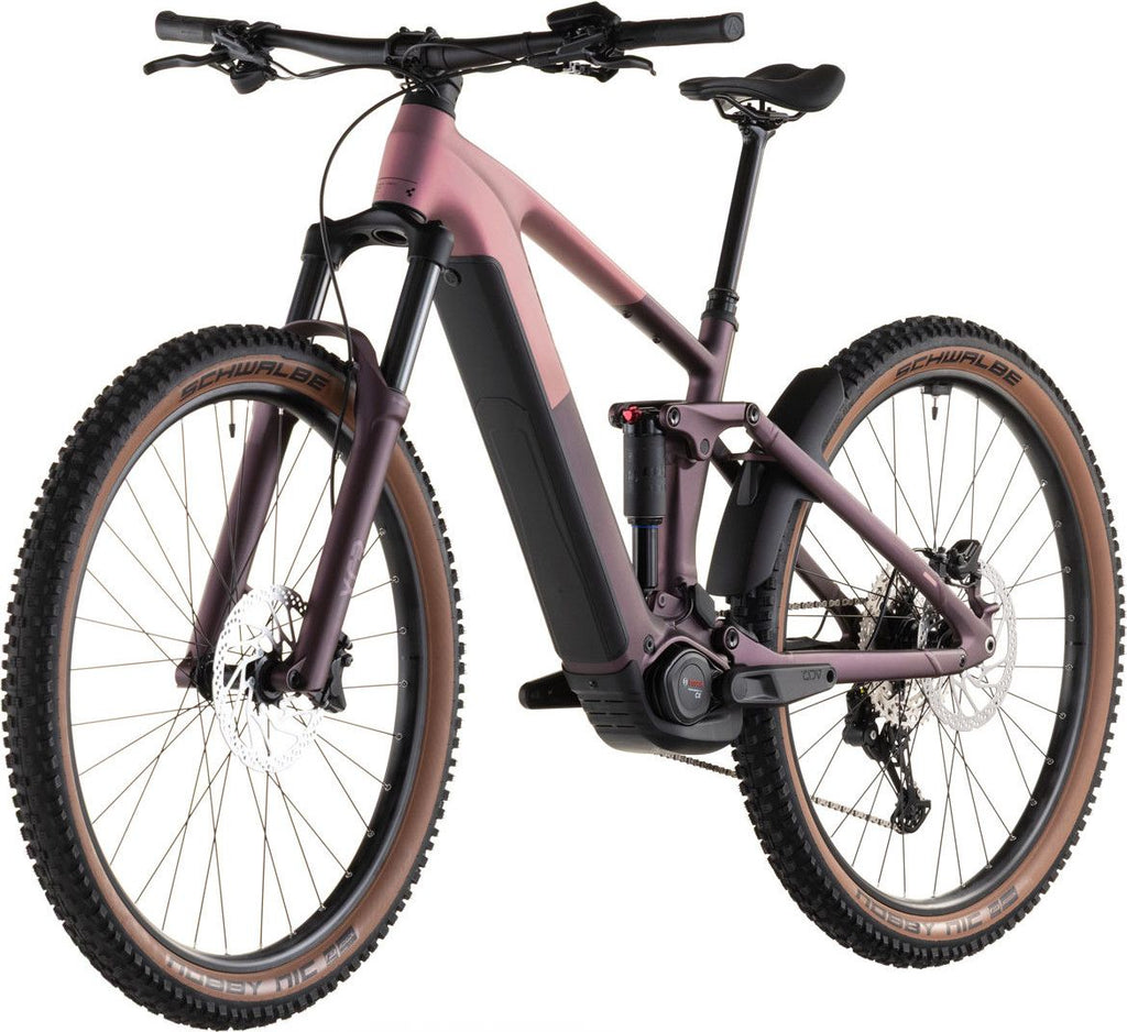 VTT Électrique Tout-Suspendu Cube Stereo Hybrid One44 Pro 800 12V 800 Wh Bosch 120 Nm 29'' Rose Shift Blush Raisin 2026