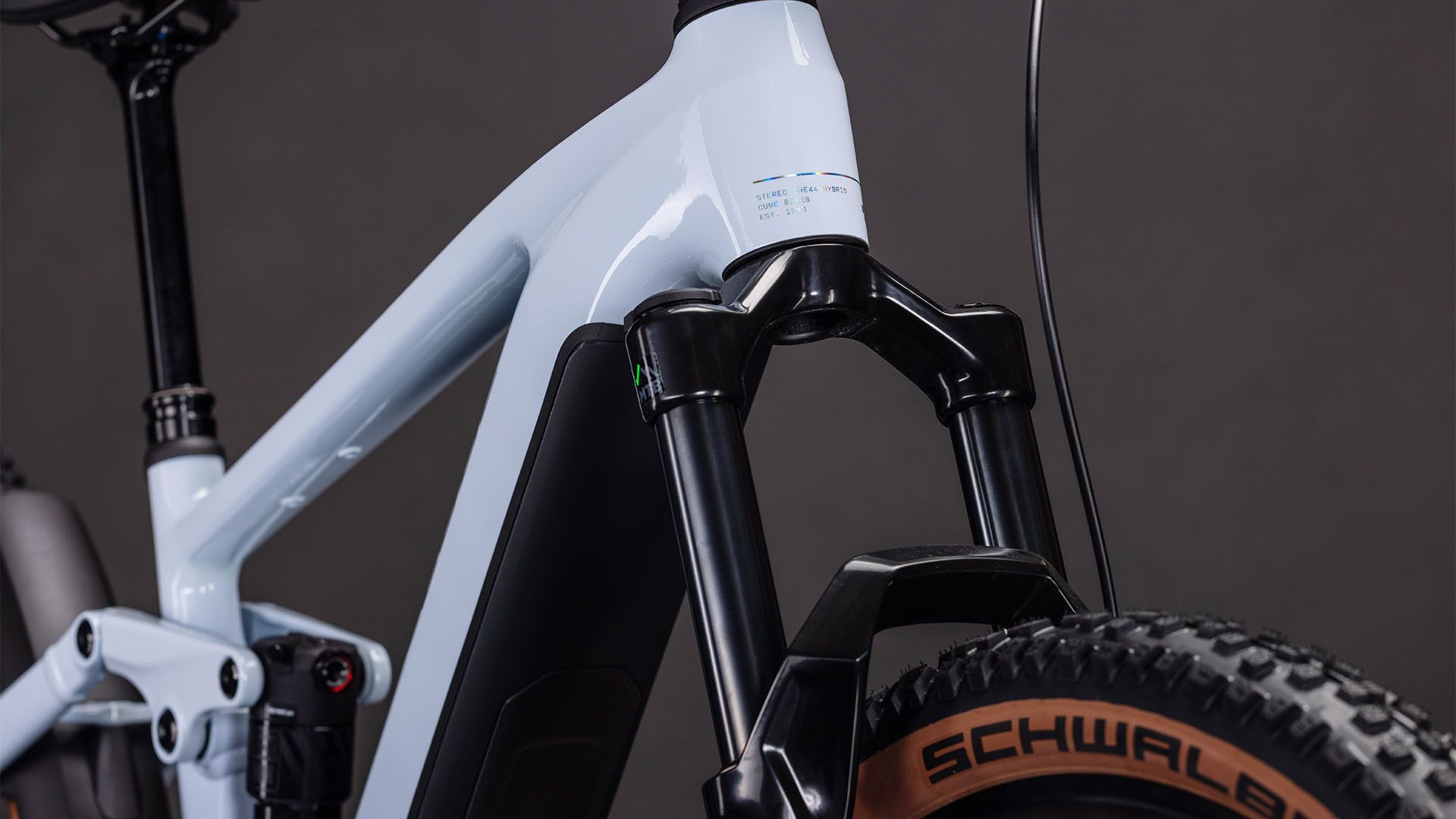 VTT Électrique Tout-Suspendu Cube Stereo Hybrid One44 EX 800 12V 800 Wh Bosch 120 Nm 29'' Bleu Ice 2026