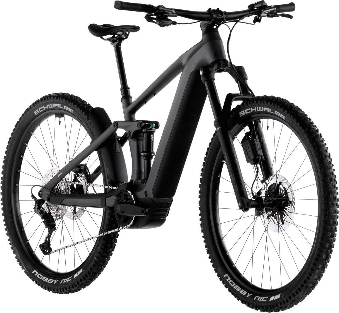 VTT Électrique Tout-Suspendu Cube Stereo Hybrid One44 EXC 800 Shimano 12V 800 Wh Bosch 120 Nm 27.5'' Gris Iron Noir 2026