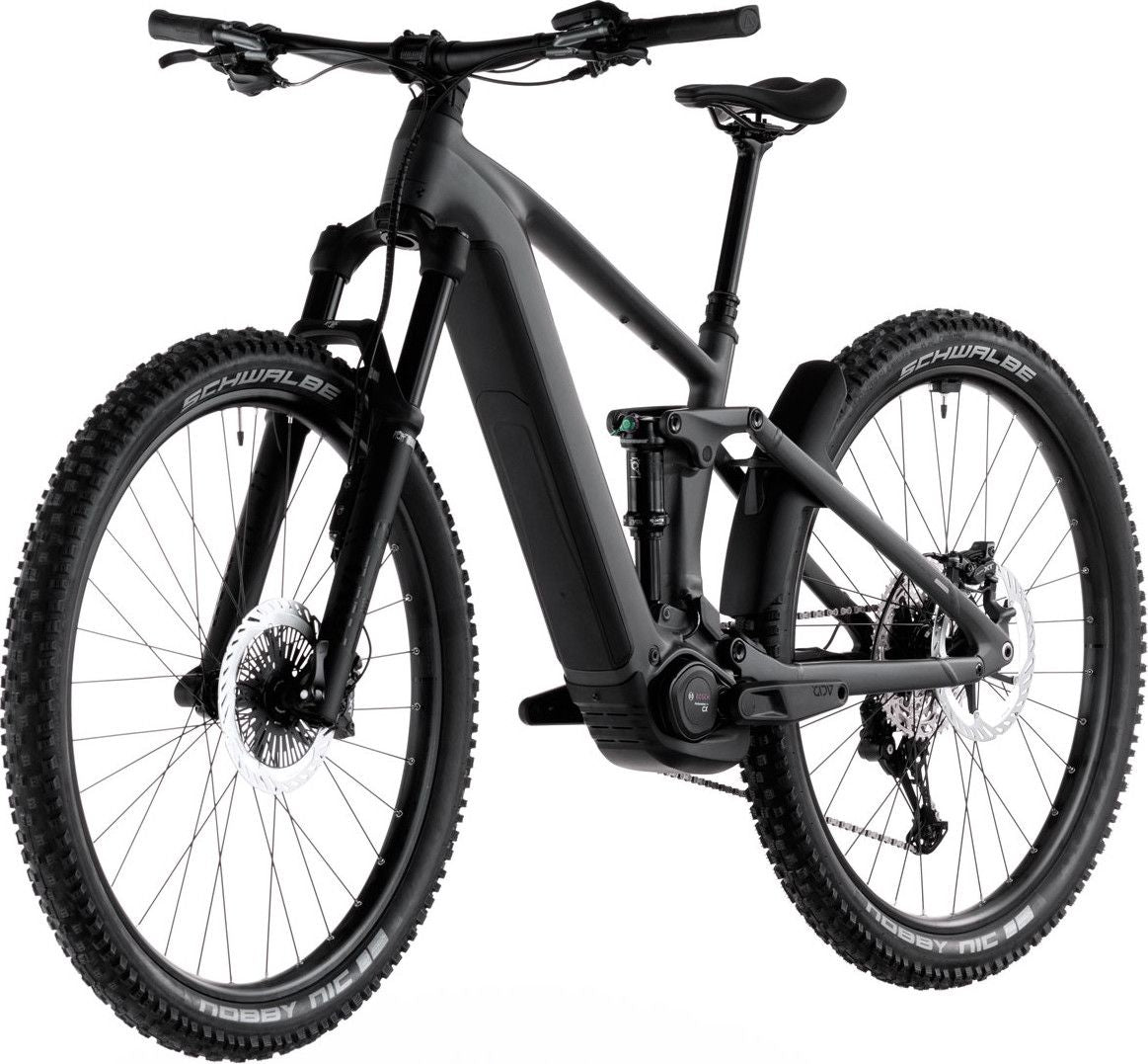 VTT Électrique Tout-Suspendu Cube Stereo Hybrid One44 EXC 800 Shimano 12V 800 Wh Bosch 120 Nm 27.5'' Gris Iron Noir 2026