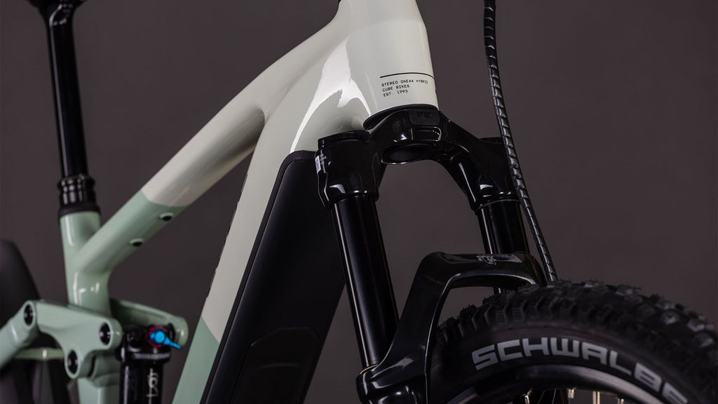VTT Électrique Tout-Suspendu Cube Stereo Hybrid One44 EXC 800 Wh Bosch 120 Nm 29'' Beige Desert Stone Vert Dried Herbs 2026