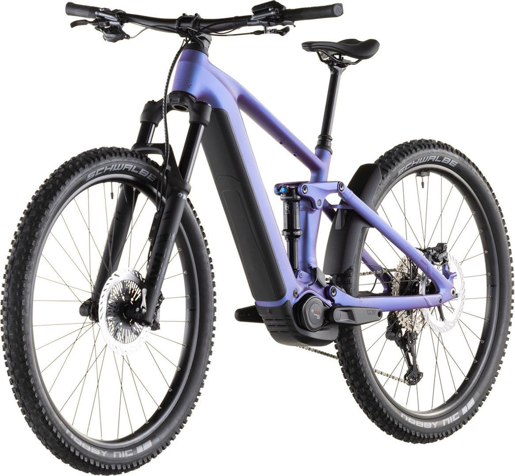 VTT Électrique Tout-Suspendu Cube Stereo Hybrid One44 EXC 800 12V 800 Wh Bosch 120 Nm 29'' Bleu Iris Violet 2026