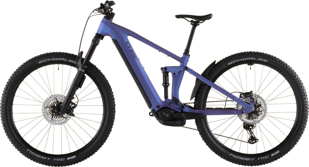 VTT Électrique Tout-Suspendu Cube Stereo Hybrid One44 EXC 800 12V 800 Wh Bosch 120 Nm 29'' Bleu Iris Violet 2026