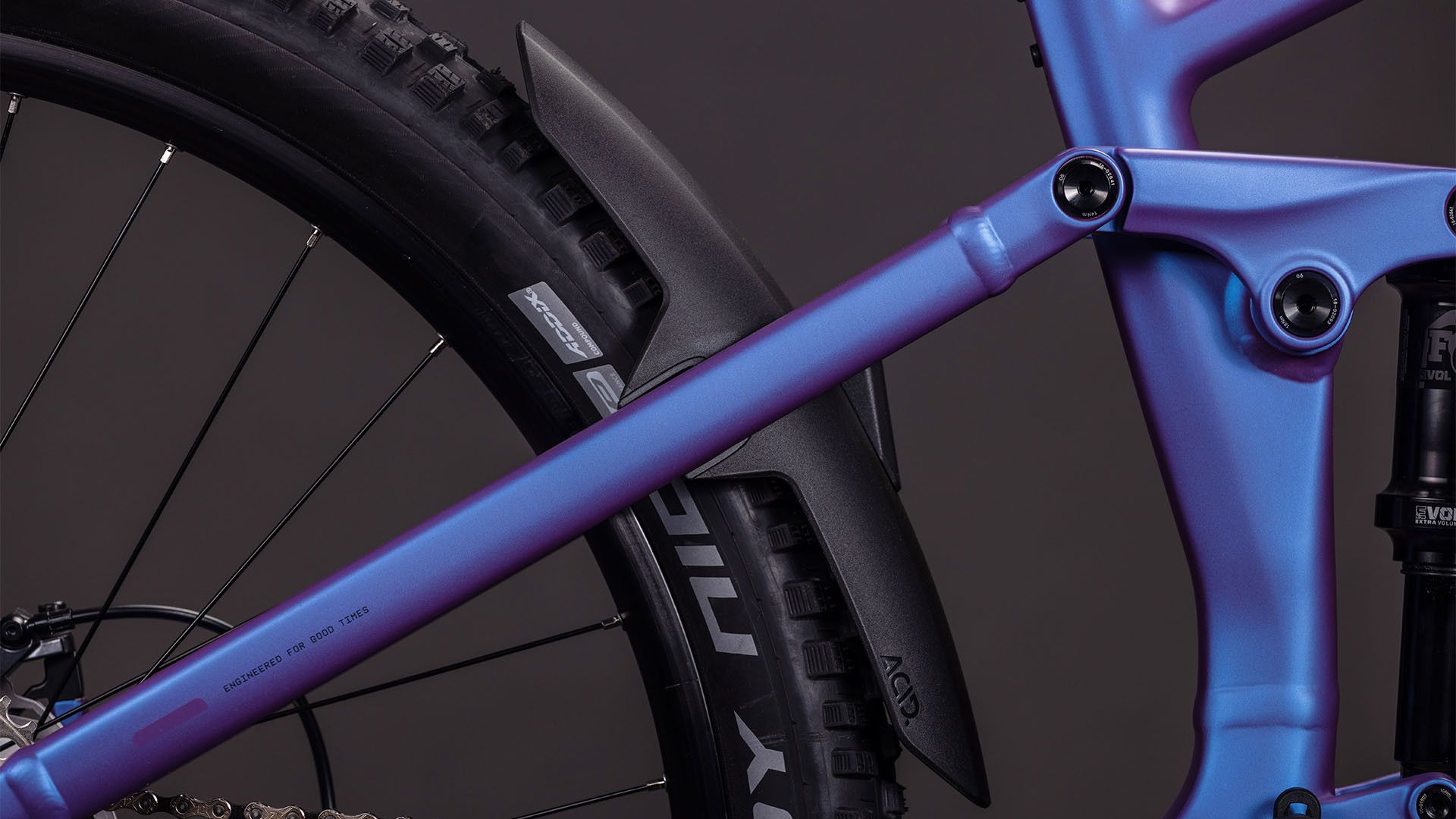 VTT Électrique Tout-Suspendu Cube Stereo Hybrid One44 EXC 800 12V 800 Wh Bosch 120 Nm 29'' Bleu Iris Violet 2026