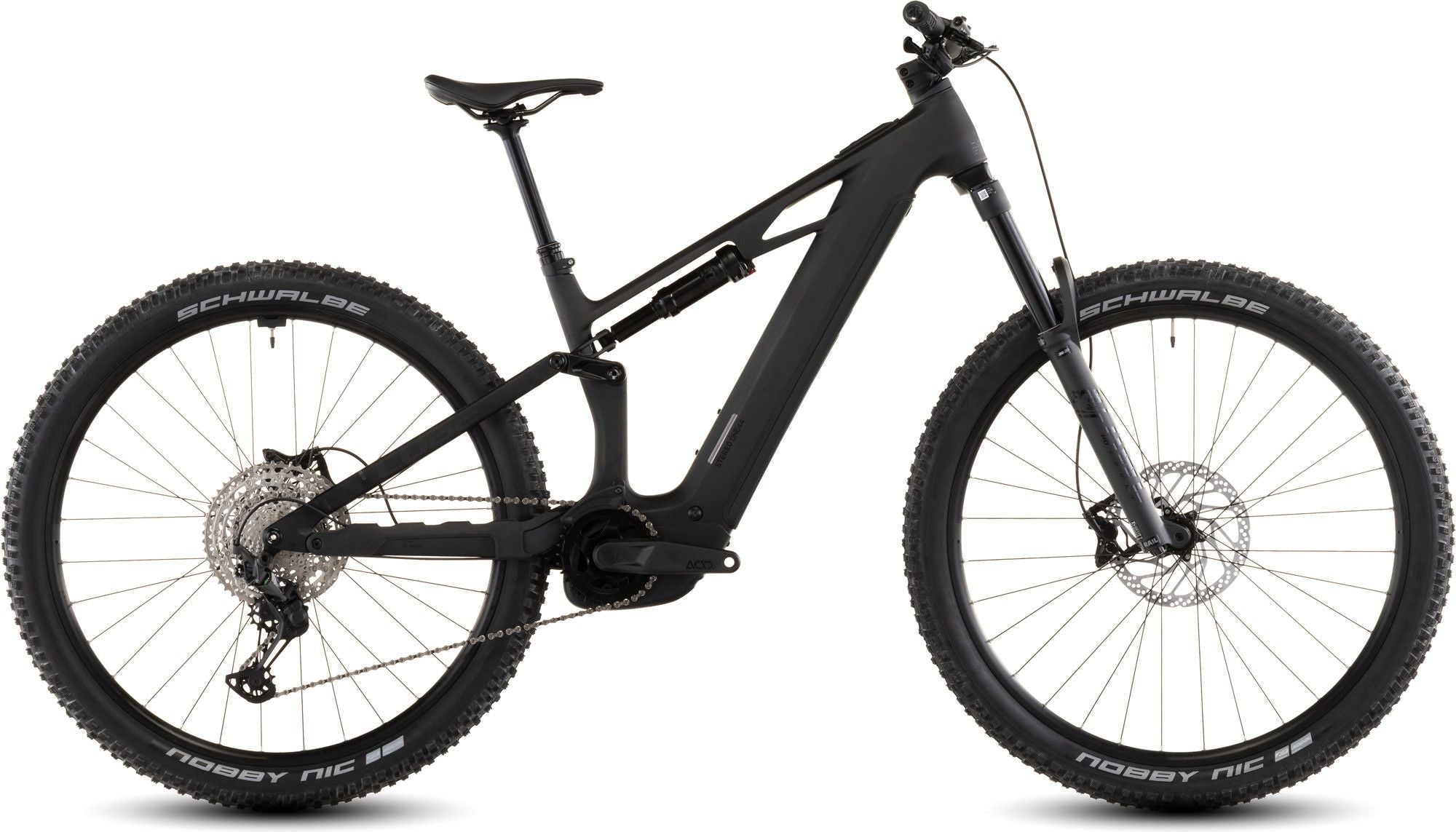 VTT Électrique Tout-Suspendu Cube Stereo Hybrid One44 HPC Race 800 12V 800 Wh Bosch 120 Nm 29'' Noir Blackline 2026