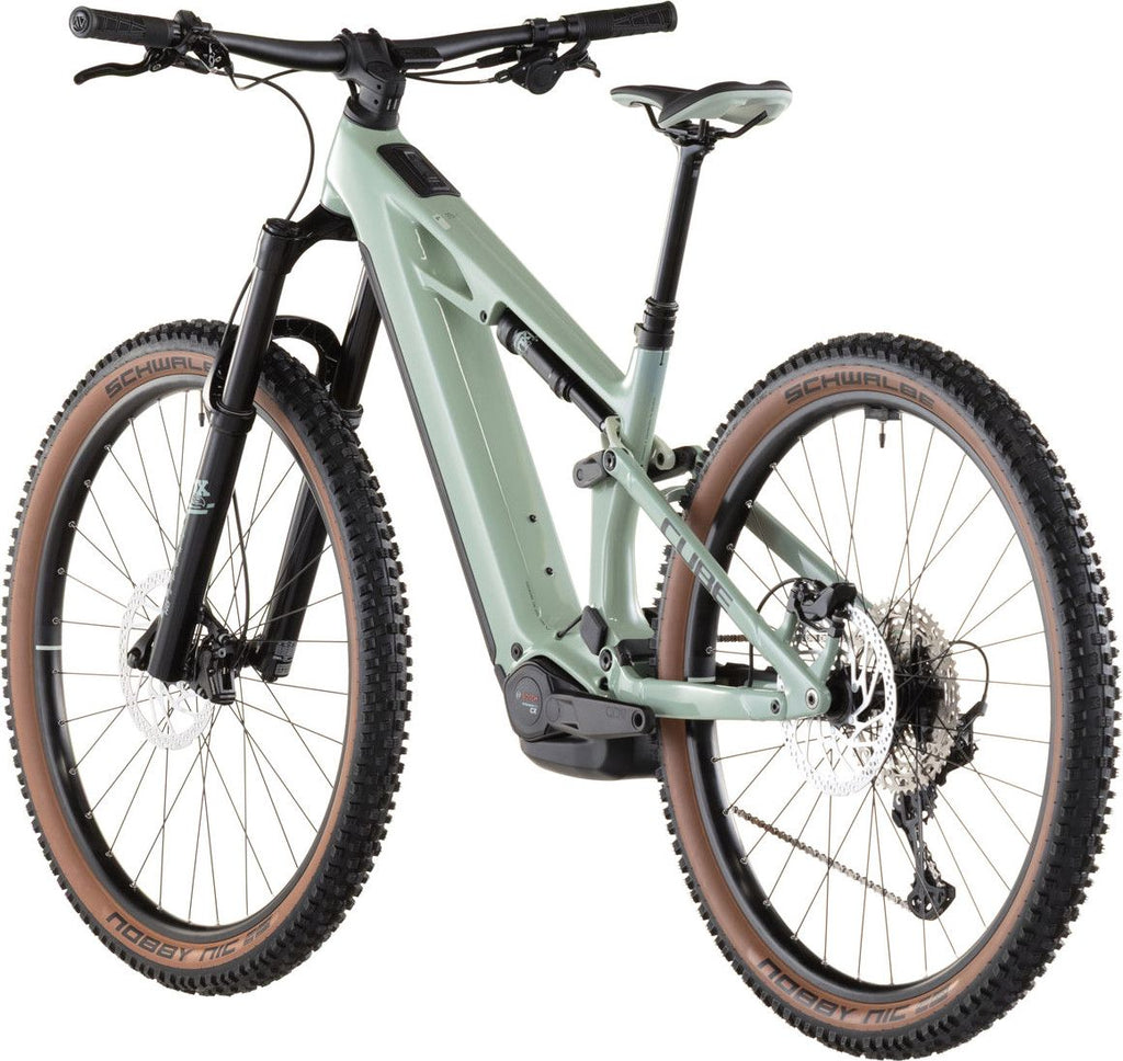 VTT Électrique Tout-Suspendu Cube Stereo Hybrid One44 HPC Race 800 12V 800 Wh 29'' Bosch 120 Nm Vert Dried Herbs 2026