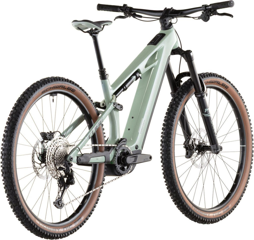 VTT Électrique Tout-Suspendu Cube Stereo Hybrid One44 HPC Race 800 12V 800 Wh 29'' Bosch 120 Nm Vert Dried Herbs 2026