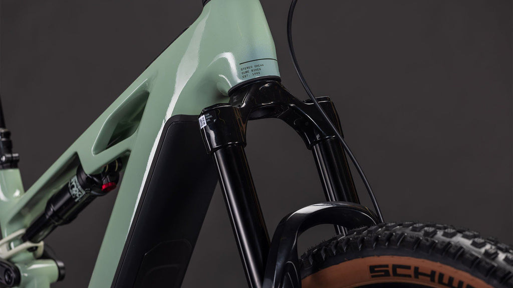 VTT Électrique Tout-Suspendu Cube Stereo Hybrid One44 HPC Race 800 12V 800 Wh 29'' Bosch 120 Nm Vert Dried Herbs 2026
