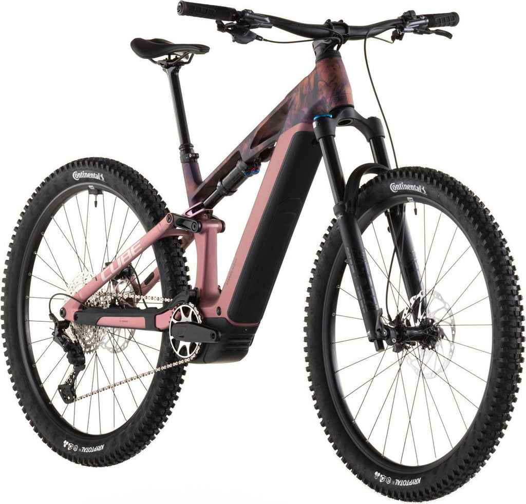 VTT Électrique Tout-Suspendu Cube Stereo Hybrid One44 HPC SLX 800 12V 800 Wh Bosch 120 Nm 29'' Rose Shift Blush Art 2026