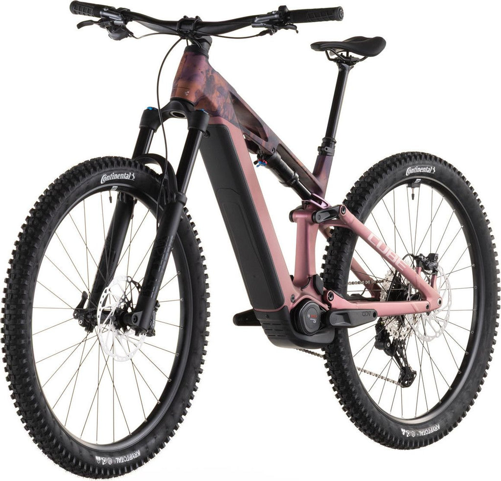 VTT Électrique Tout-Suspendu Cube Stereo Hybrid One44 HPC SLX 800 12V 800 Wh Bosch 120 Nm 29'' Rose Shift Blush Art 2026