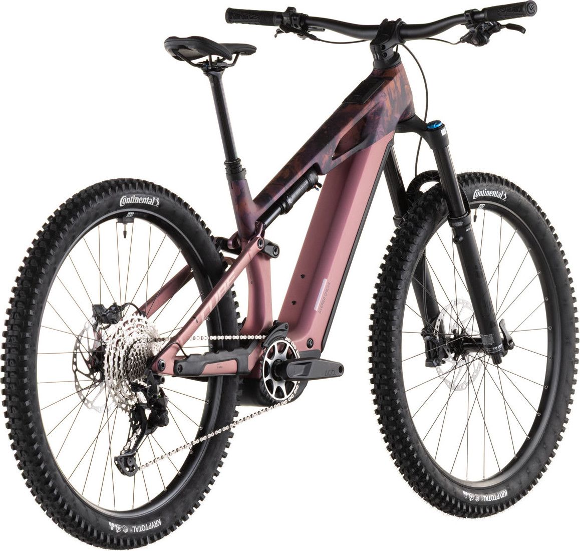 VTT Électrique Tout-Suspendu Cube Stereo Hybrid One44 HPC SLX 800 12V 800 Wh Bosch 120 Nm 29'' Rose Shift Blush Art 2026