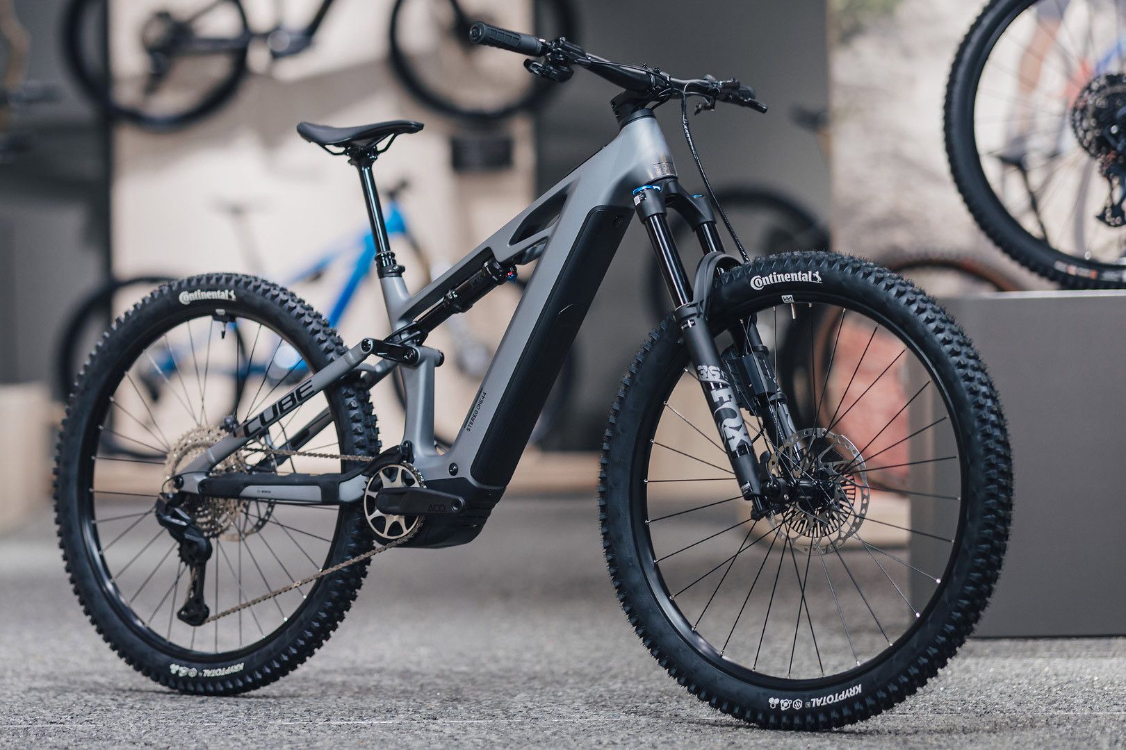 VTT Électrique Tout-Suspendu Cube Stereo Hybrid One44 HPC SLX Evo 800 12V 800 Wh Bosch 120 Nm 29'' Gris Slate 2026