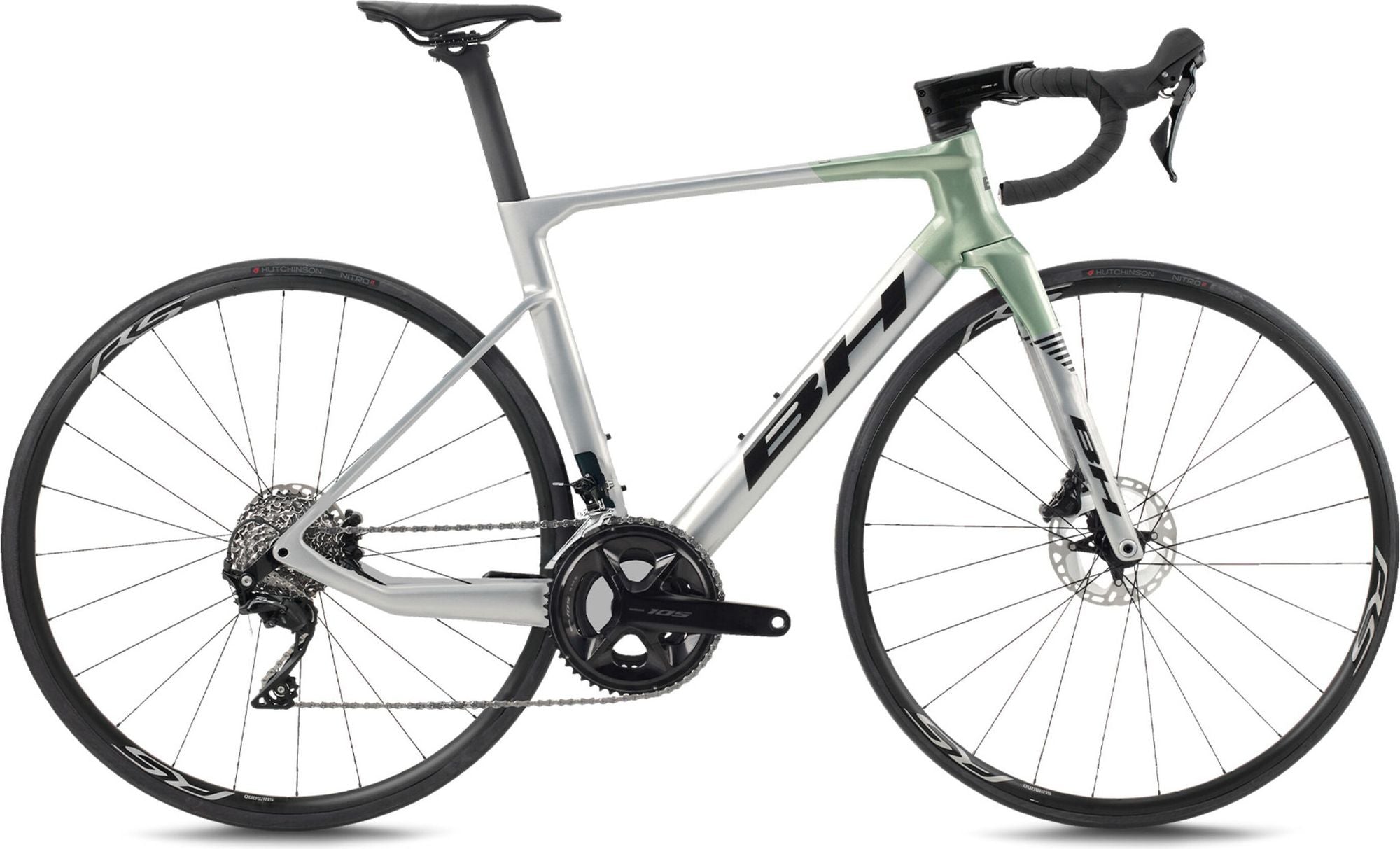 Vélo de Route BH RS1 3.5 Shimano 105 12V 700 mm Gris/Vert 2026
