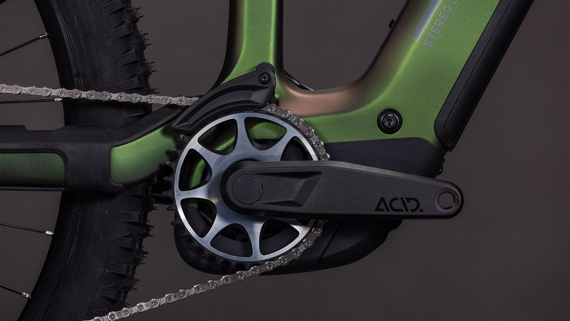 VTT Électrique Tout-Suspendu Cube Stereo Hybrid One44 HPC SLX Evo 800 Shimano Deore XT Di2 12V 800 Wh 29'' Vert Stellar 2026