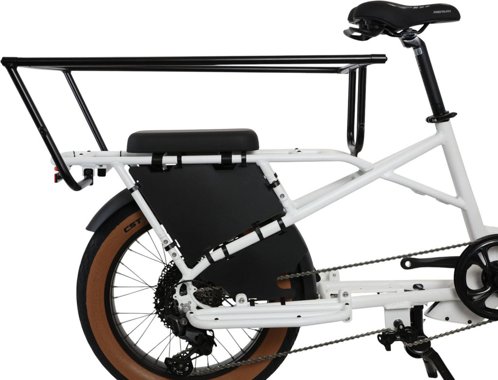 Vélo Cargo Longtail Électrique Bicyklet Shimano Deore 10V 670 Wh 20'' Blanc