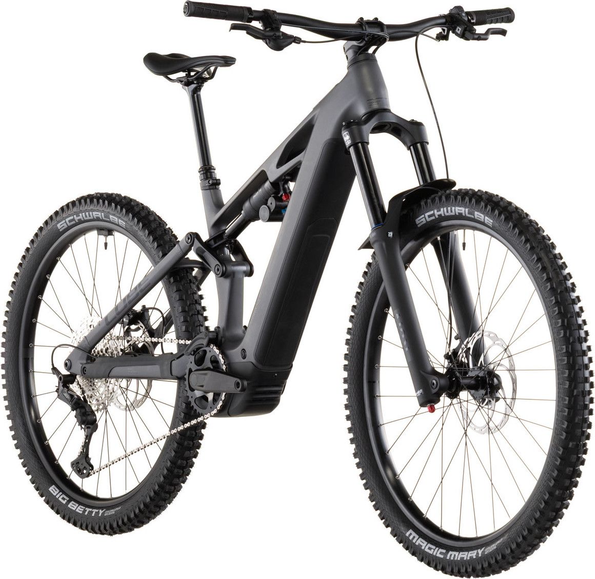 VTT Électrique Tout-Suspendu Cube Stereo Hybrid One77 HPC Race 800 12V 800 Wh Bosch 120 Nm 29''/27.5'' Gris Iron 2026